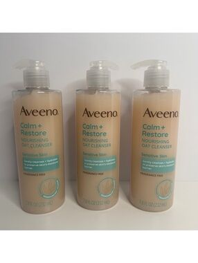 Aveeno Calm + Restore Nourishing Oat Cleanser 3 Pack